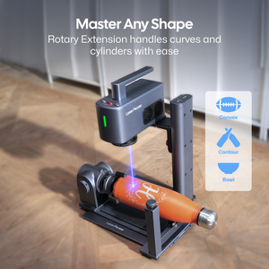 LaserPecker LP2 Plus旋轉模組和滑軌延伸模組的使用場景,拓展雕刻範圍與靈活性