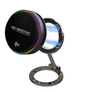 EGO MagStand3 雙面磁吸QI2充電器|輕鬆固定於車架及鐵質平面,適應多場景使用