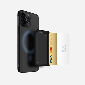 AULUMU Magsafe 磁吸翻蓋錢包支架 G02|錢包設計輕薄小巧,可放3 張卡片