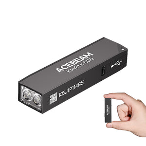 ACEBEAM Keylite 500 鑰匙扣燈展示正面設計