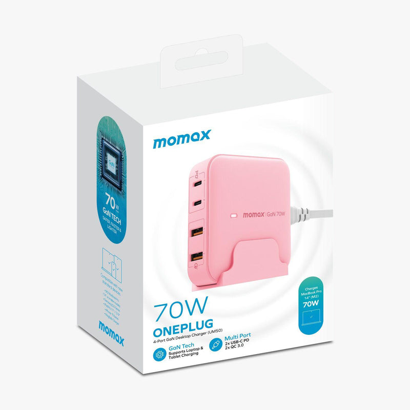 MOMAX Oneplug 70W Gan 四輸出電源充電座 UM50