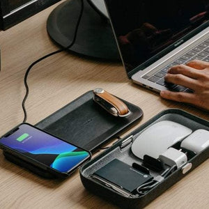 ORBITKEY Nest|無線充電收納盒|雙層功能鉸鏈