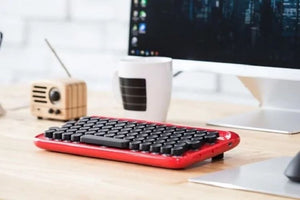 Lofree 復古仿打字機無線鍵盤|支援藍牙與有線連接,可同時連接三個裝置