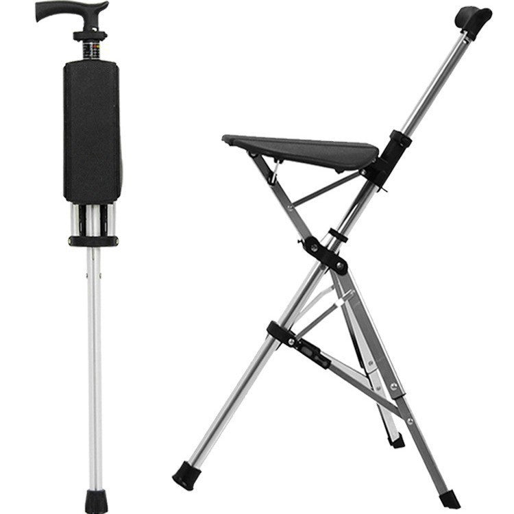 RAGON-IEC Folding Cane Chair 戶外拐杖椅 WJ168｜三腳穩固｜行山釣魚臨時坐靠