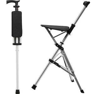 RAGON-IEC Folding Cane Chair 戶外拐杖椅 WJ168｜三腳穩固｜行山釣魚臨時坐靠