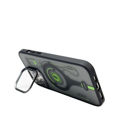 OKSP iPhone 16 Pro/Pro Max系列 MagSafe 夜光變色 支架手機殼 OK06