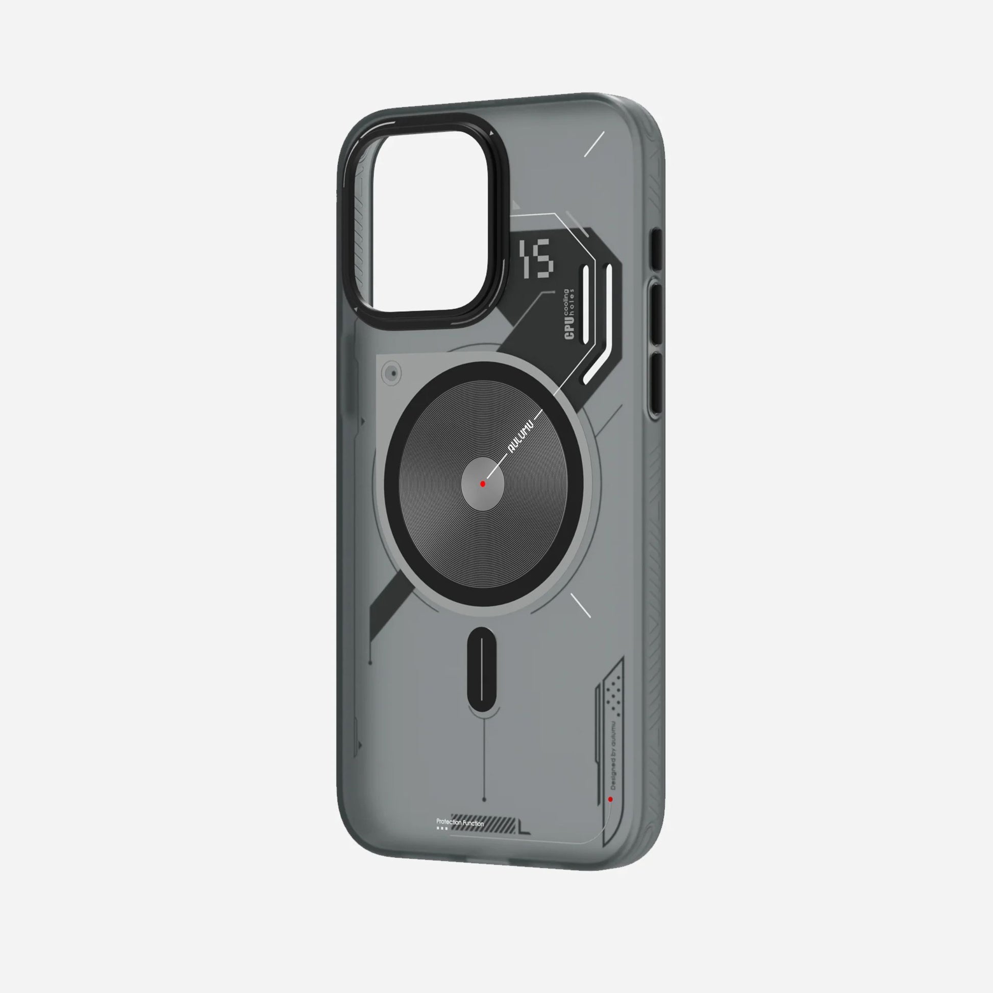 AULUMU Semi-Translucent Frosted Case iPhone 15｜IMD 製程｜圖案永不褪色