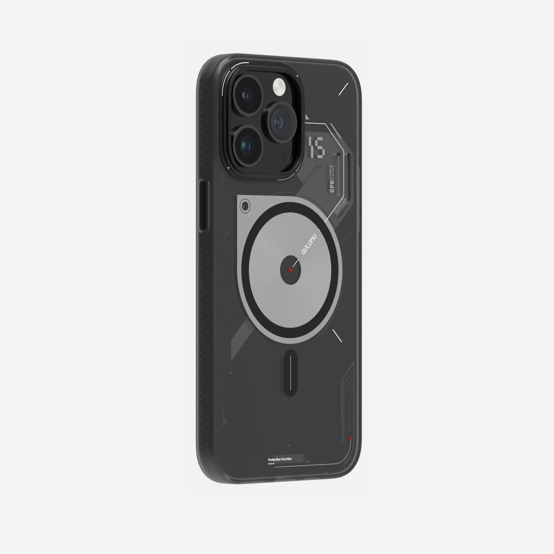 AULUMU Semi-Translucent Frosted Case iPhone 15｜IMD 製程｜圖案永不褪色