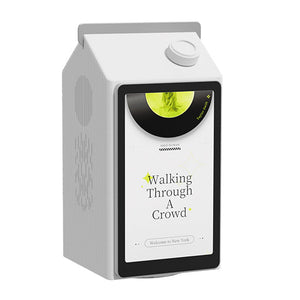 ANMUT Moobox 牛奶盒藍牙喇叭｜動態歌詞顯示｜電子相架與日曆