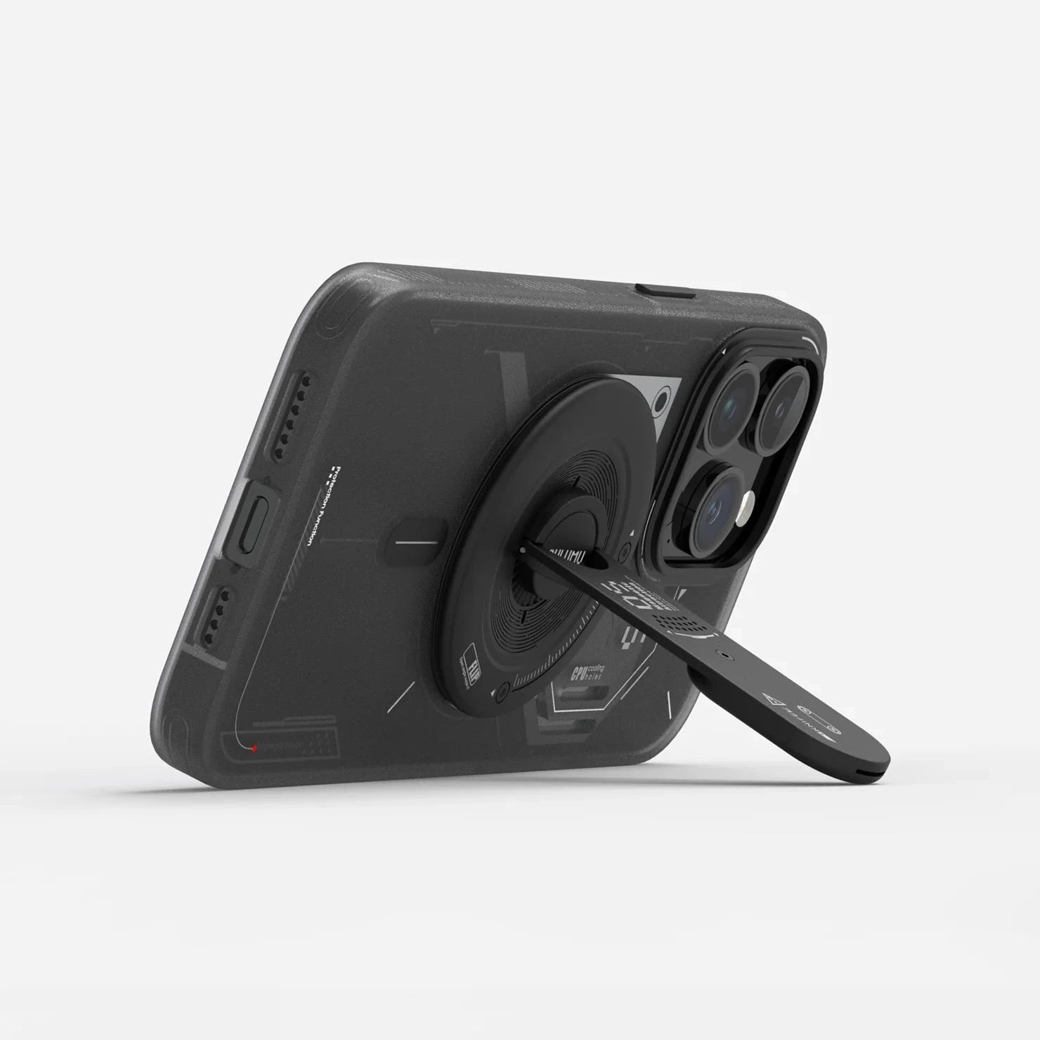 AULUMU 4-in-1 磁吸手機支架 G05｜集手機支架、握把、隱藏式陶瓷刀和解壓玩具於一體