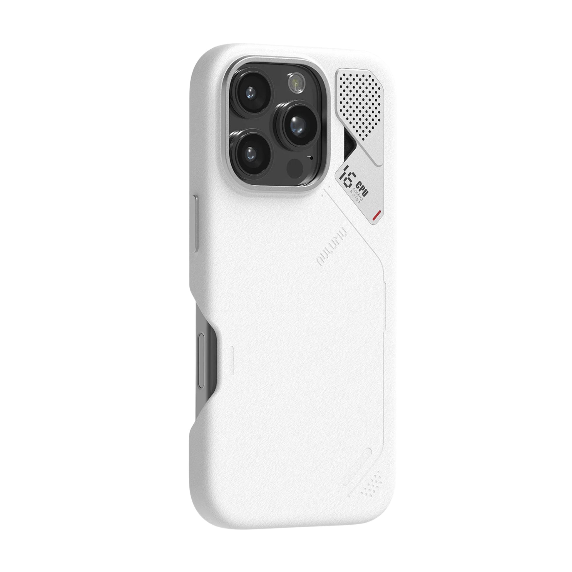 AULUMU Vegan Leather Case for iPhone 16 Pro/Pro Max 系列｜配備矽膠冷卻墊與鋁合金板，有效散熱，防止 CPU 過熱