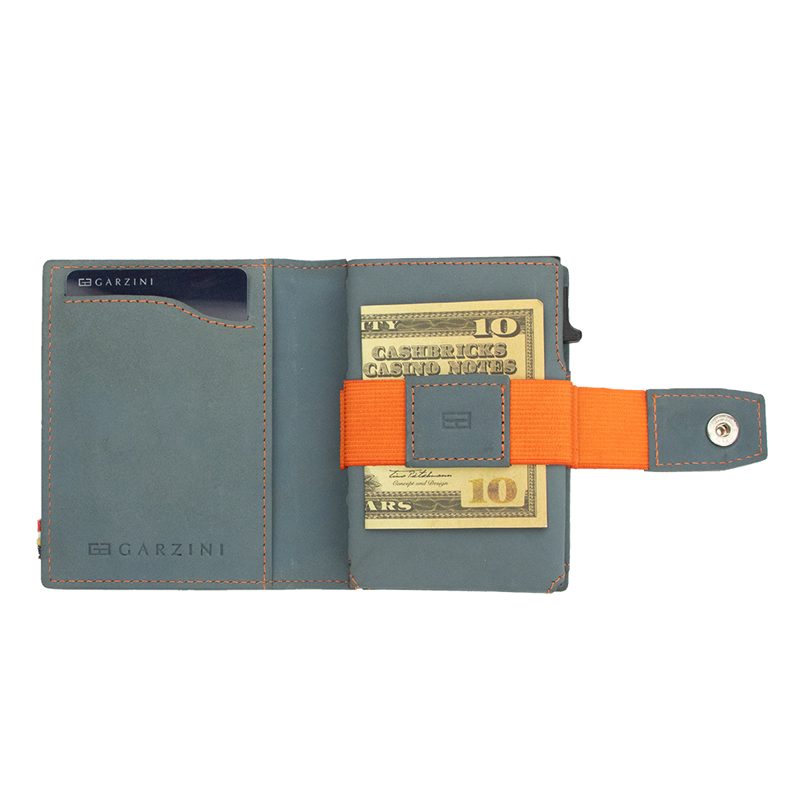 GARZINI Metal Wallet｜多功能金屬卡包｜多功能收納，整理鈔票、收據及名片