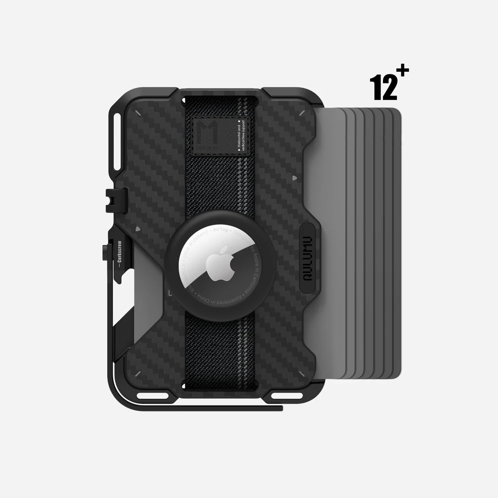 AULUMU Multi-Tool Metal Wallet｜配備手機支架、開瓶器、迷你尺