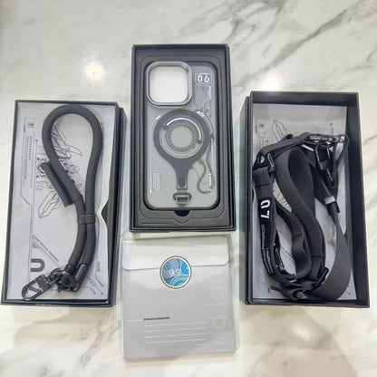 OKSP iPhone 16 Pro/Pro Max系列 MagSafe 神經元變色 支架手機殼 OK06 #1669( 陳列品/瑕疵品特價出售 )