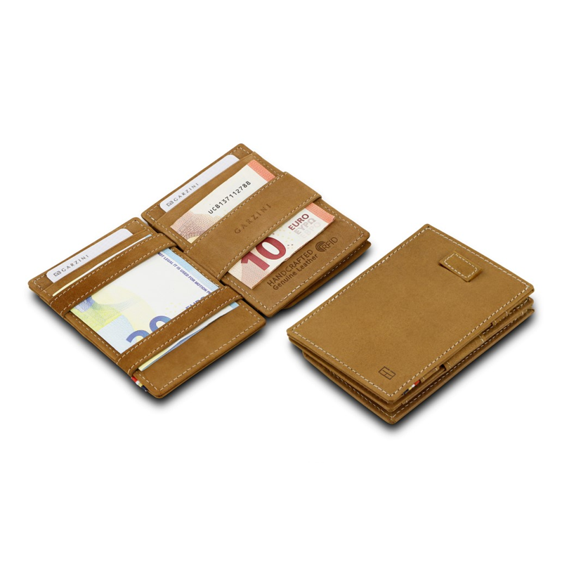 GARZINI Magic Coin Wallet｜高級粒面皮革零錢收納袋｜頂級粒面皮革