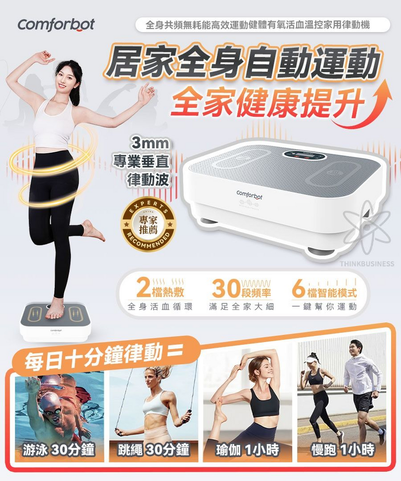 COMFORBOT 全身共頻無耗能高效運動健體有氧活血溫控家用律動機