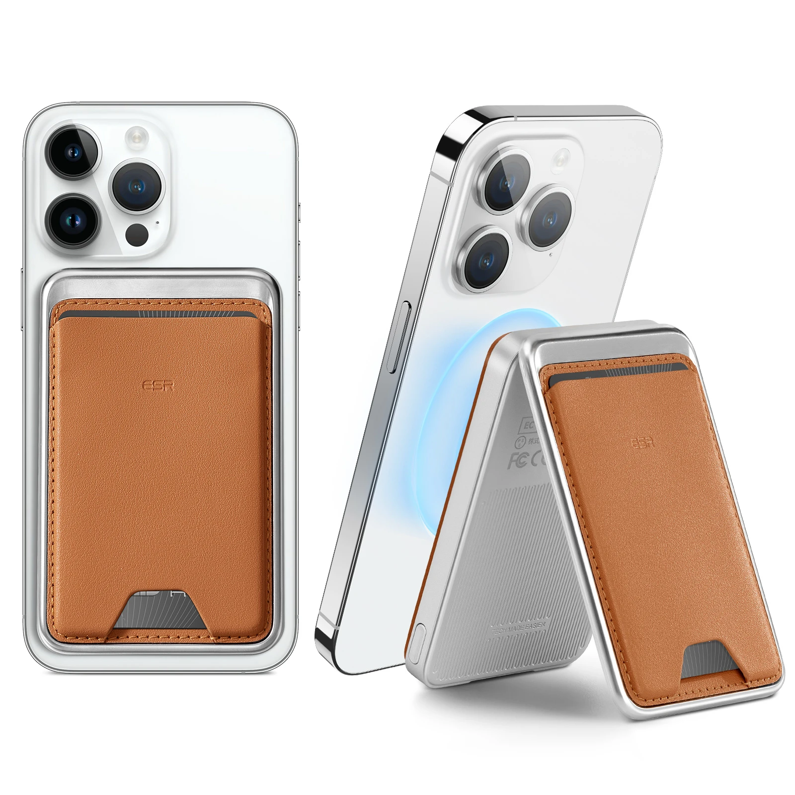 ESR HaloLock 5000mAh 三合一支架款移動電源｜多角度支架