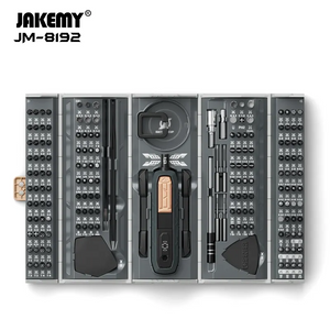 JAKEMY 180合1 CR-V 螺絲刀頭精密迷你工具箱 JM-8192｜ 180 種高品質 CR-V 鑽頭
