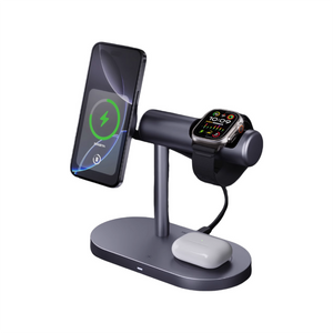 MAXCO Qi2 無線充電座為多設備同步充電的場景