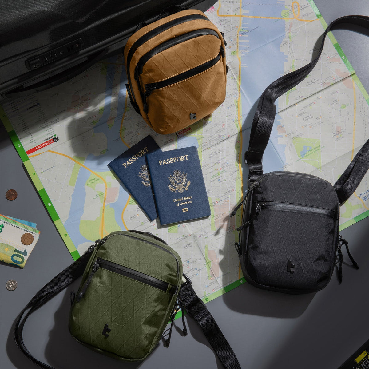 TOMTOC Aviator‑t37 旅行斜孭袋