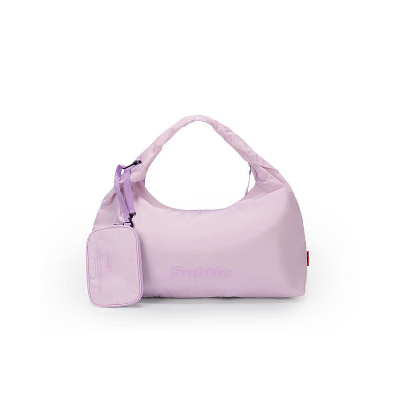 SUBTLE LOOP Messenger Bag - 紫色，正面展示