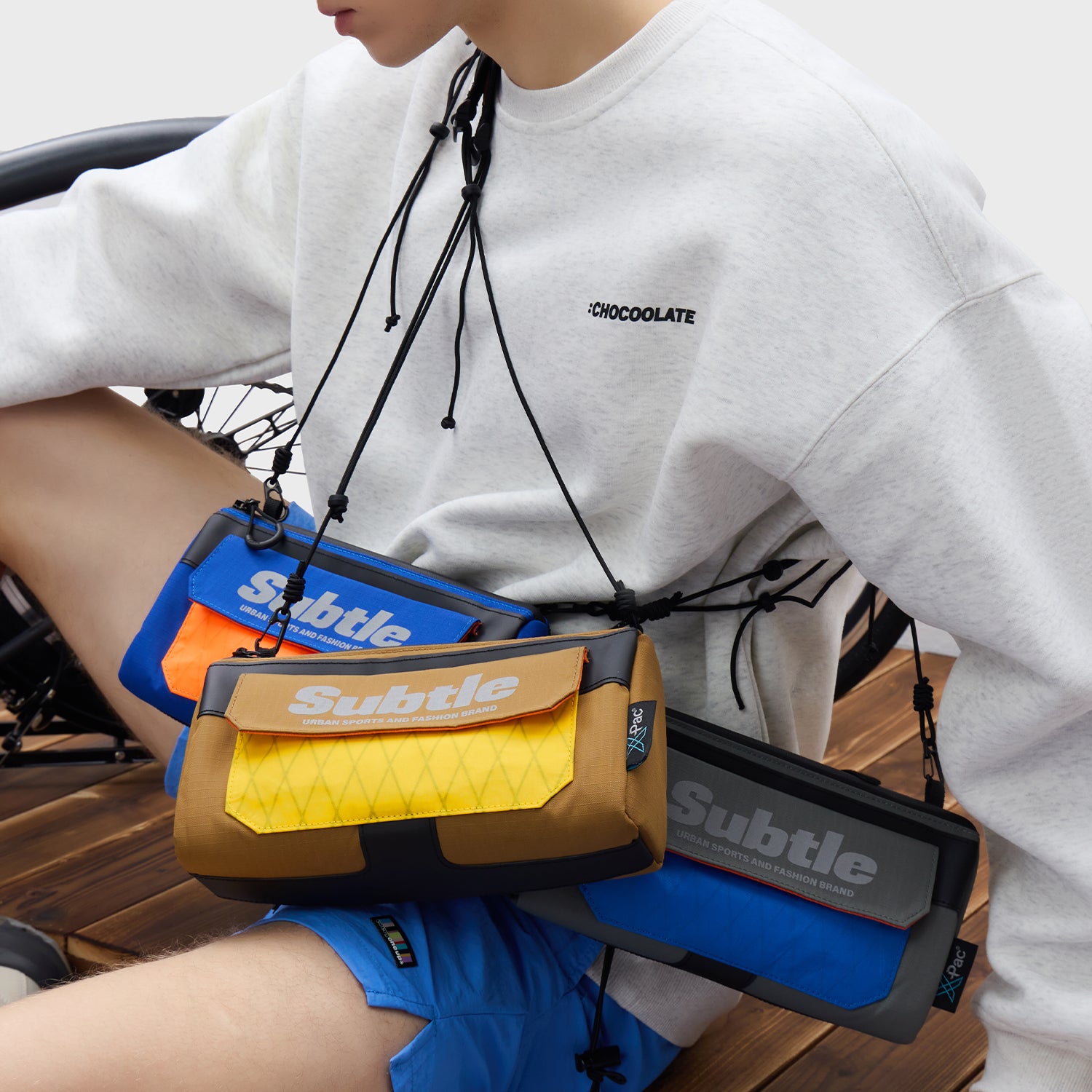 SUBTLE SIKE-T Dual Use Crossbody Bag 車頭兩用斜挎包 - 時尚便攜設計，適合日常與騎行的多場景使用