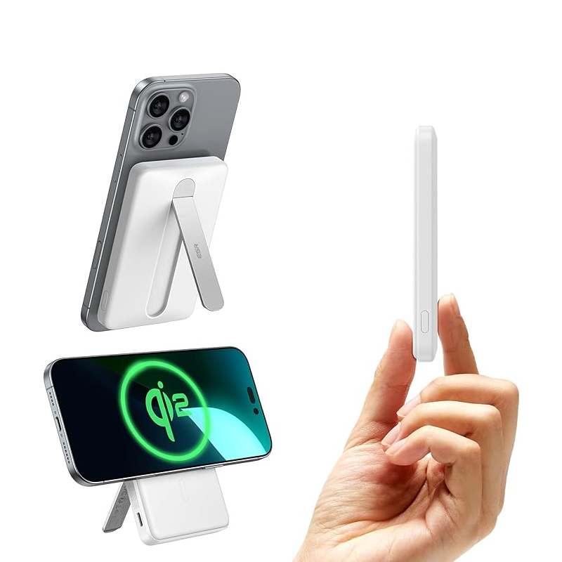 ESR Qi2 MagSlim Kickstand Power Bank 5000mAh 移動電源 ｜15W 快速充電
