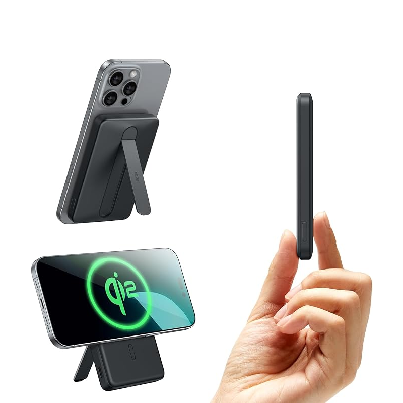 ESR Qi2 MagSlim Kickstand Power Bank 5000mAh 移動電源 ｜多角度支架功能
