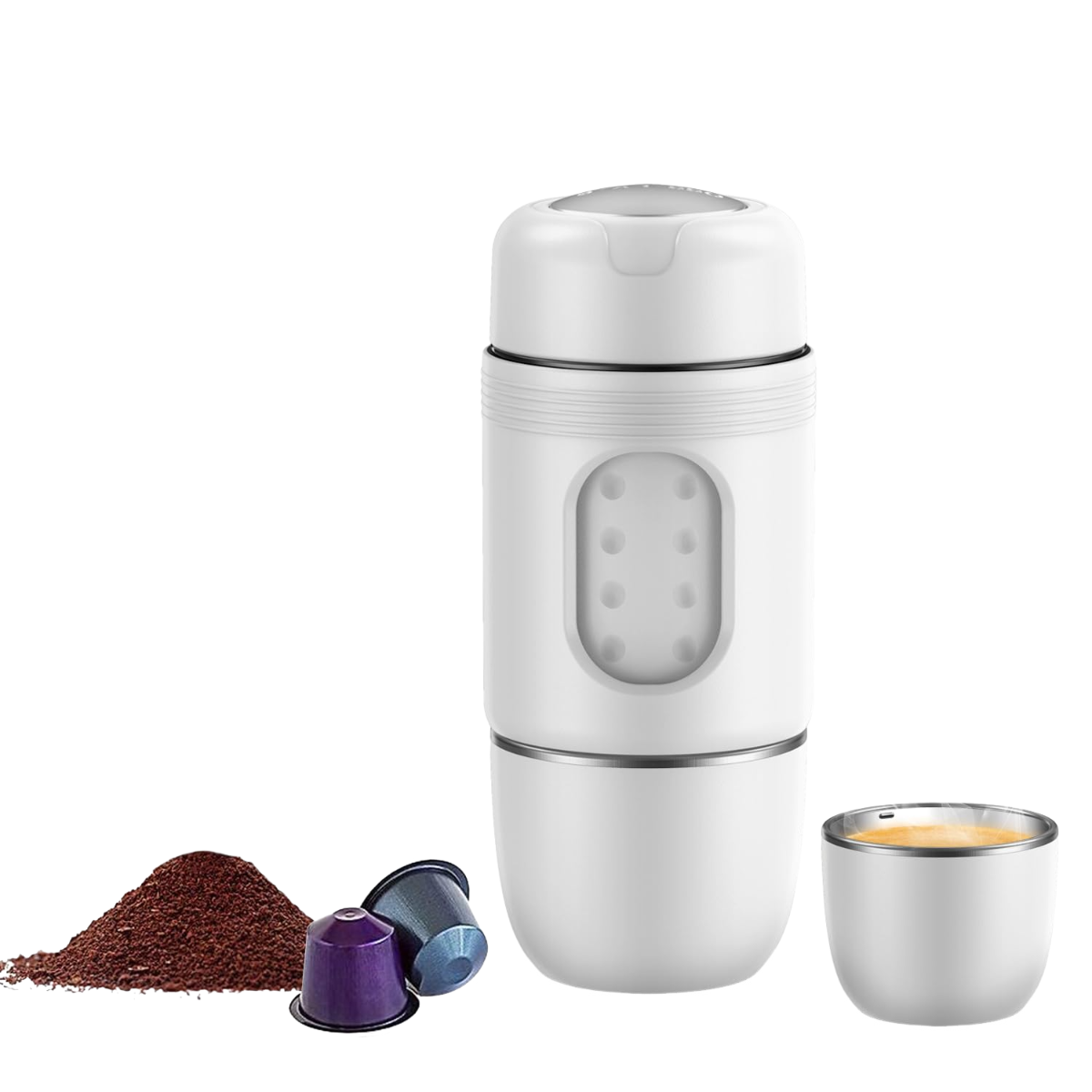 STARESSO Travel Mini Portable Espresso Machine 白色款展示