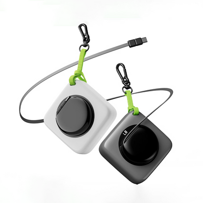 FANSDREAMS 穿戴式 20000mAh 行動電源，內置伸縮充電線，輕便設計