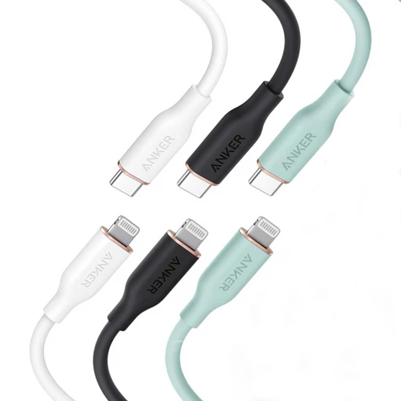 کابل تبدیل USB-C به لایتنینگ انکر مدل Powerline III Flow A8662 3 کابل تبدیل USB-C به لایتنینگ انکر مدل Powerline III Flow A8662