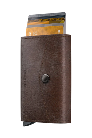 SECRID Envelope Wallet 信封式防盜真皮銀包 ｜一鍵彈出卡槽｜RFID防盜保護