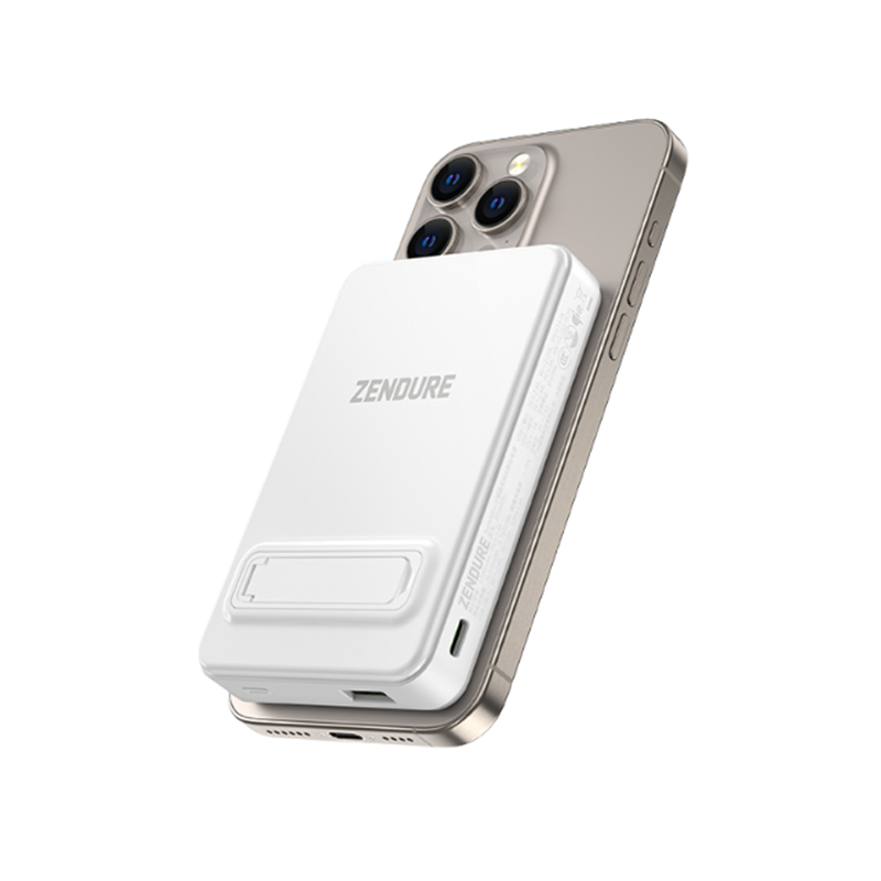 Zendure Supermini Q 磁性無線充電器，10000mAh 大容量，白色設計