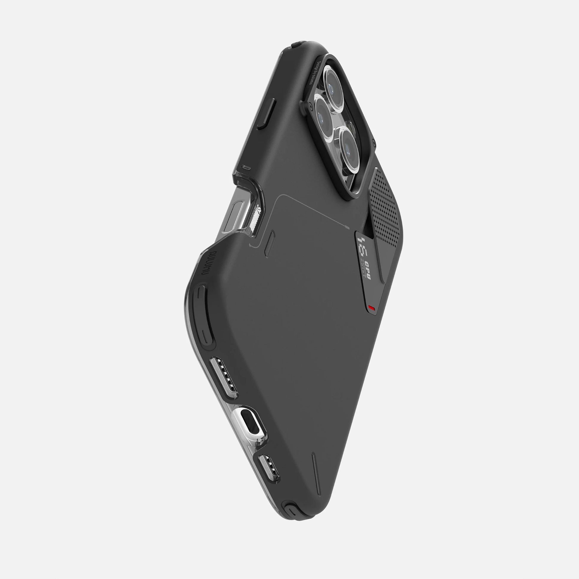 AULUMU Slim Shockproof Case for iPhone 16 Pro/Pro Max 系列｜內置矽膠冷卻墊與一體式鋁合金板，幫助手機快速散熱