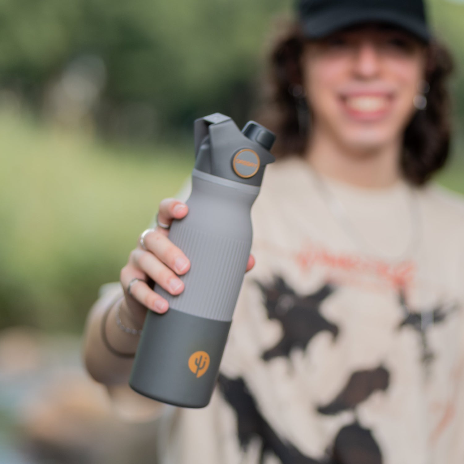 OASSAY Outdoor Water Purifier 濾水瓶-灰色，環保設計，支持可持續生活方式