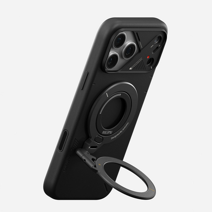 AULUMU G09 支架展示三軸 360° 自由旋轉功能。