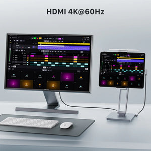 INVZI MagHub USB-C Hub 8 合 1 擴充座支架 MH03｜多功能連接 + 高速充電 + 可調支架設計