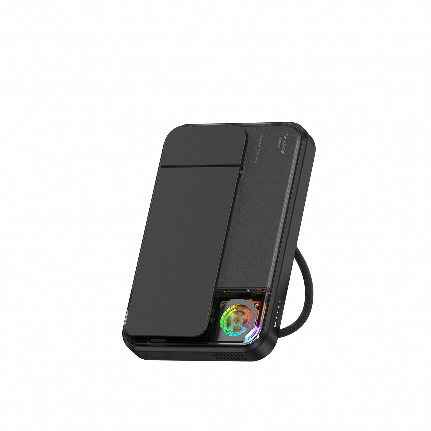 SHARGE ICEMAG 3 磁吸無線充電寶，展示經典設計與輕量便攜特性。