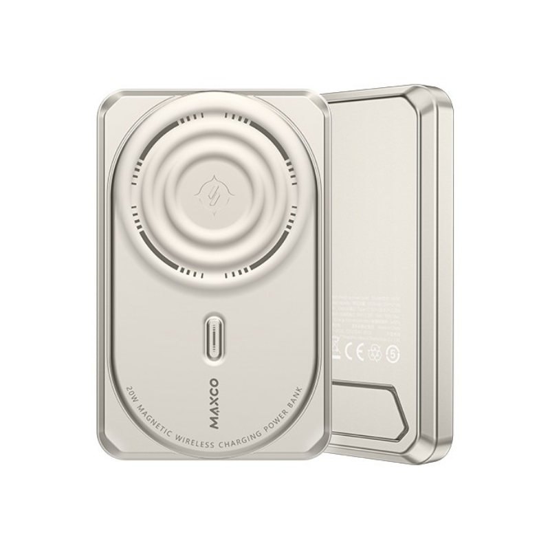 Maxco Gemini 磁吸快速充電行動電源展示