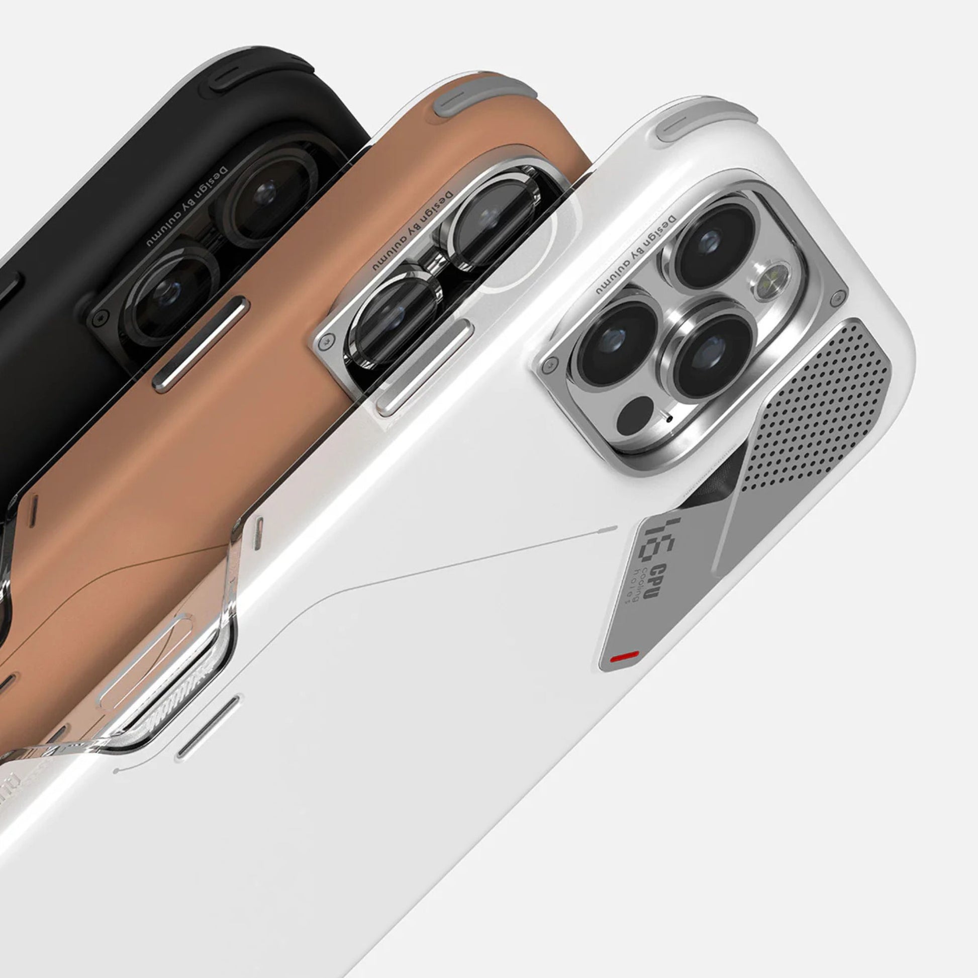 AULUMU Slim Shockproof Case for iPhone 16 Pro/Pro Max 系列｜內置矽膠冷卻墊與一體式鋁合金板，幫助手機快速散熱