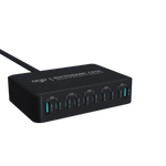 10 個 USB 插口展示，可同時為多設備充電