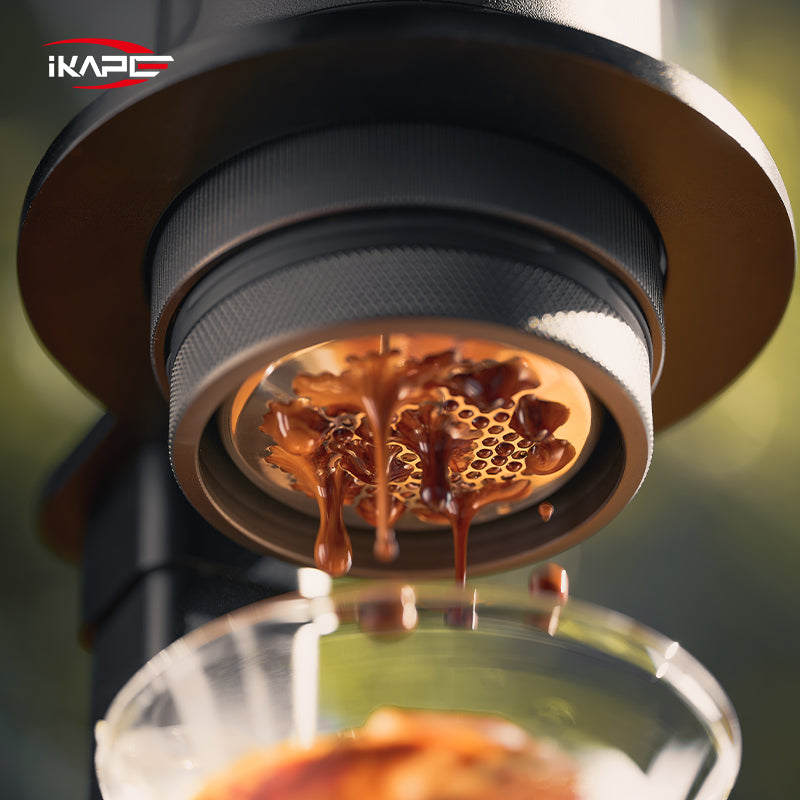 IKAPE Kapo K2／K2 Pro 便攜 Espresso 機 -  Espresso 出杯效果示意（濃縮油脂層）