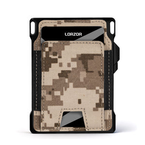 LORZOR 1979 Wallet 全粒面皮革戰術銀包背面展示圖
