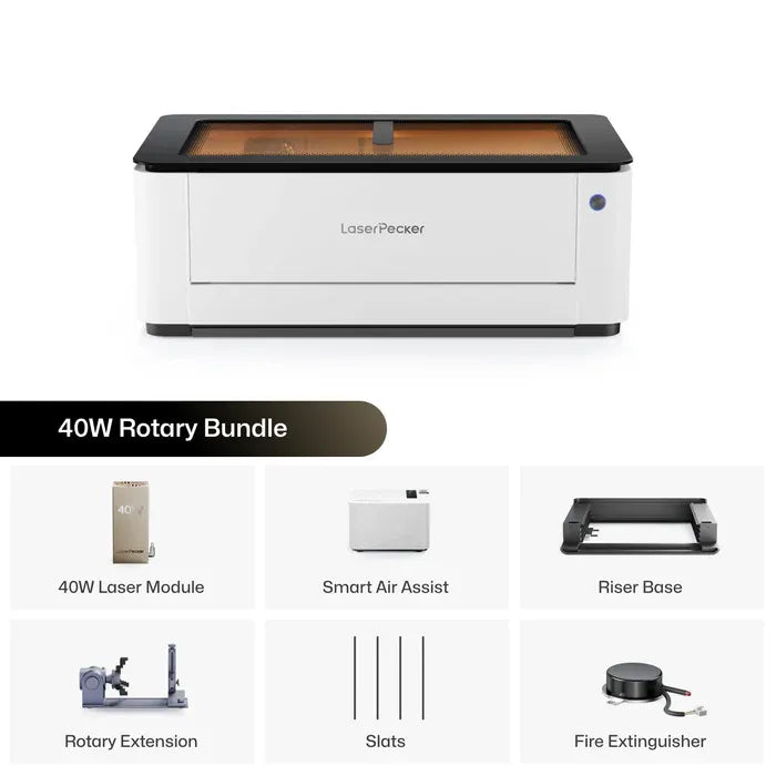 LASERPECKER LX2 對木材、亞克力及皮革進行雕刻的精細效果展示。