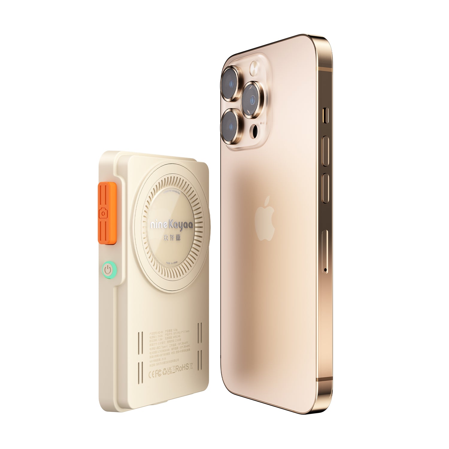 NINEKAYAA XQ08 自拍屏 - 精准對齊磁吸設計