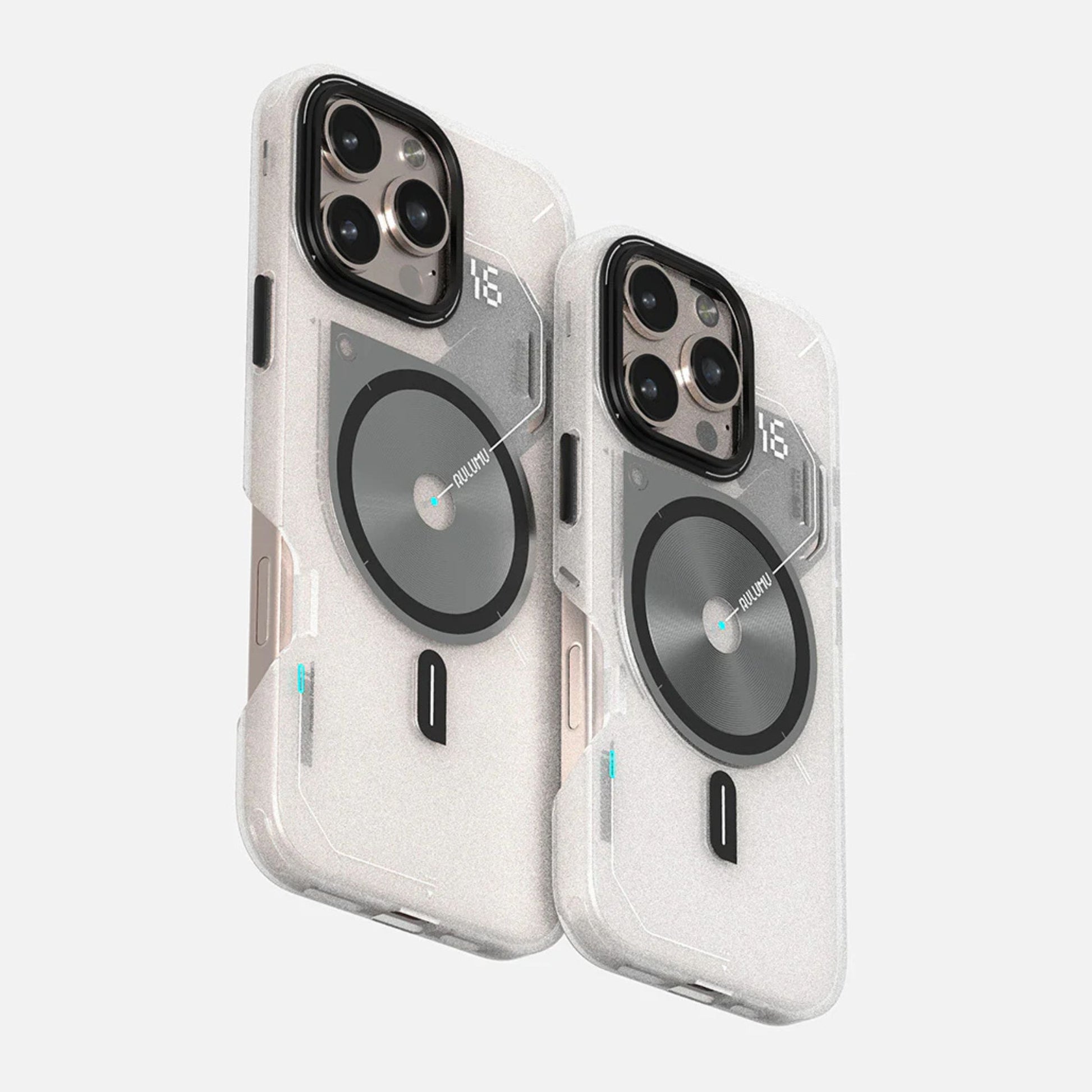 AULUMU Frosted Case for iPhone 16 Pro/Pro Max 系列｜內置高磁力模組，完美支援 MagSafe 配件與無線充電