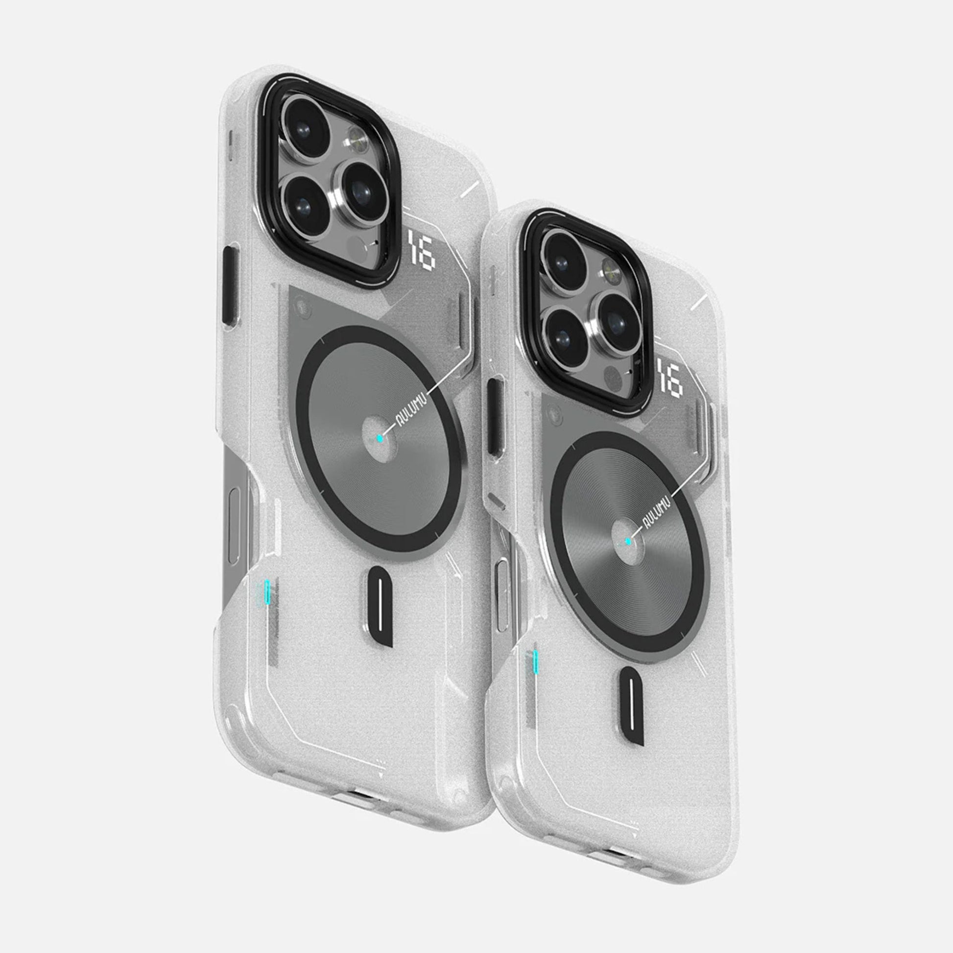 AULUMU Frosted Case for iPhone 16 Pro/Pro Max 系列｜內置高磁力模組，完美支援 MagSafe 配件與無線充電