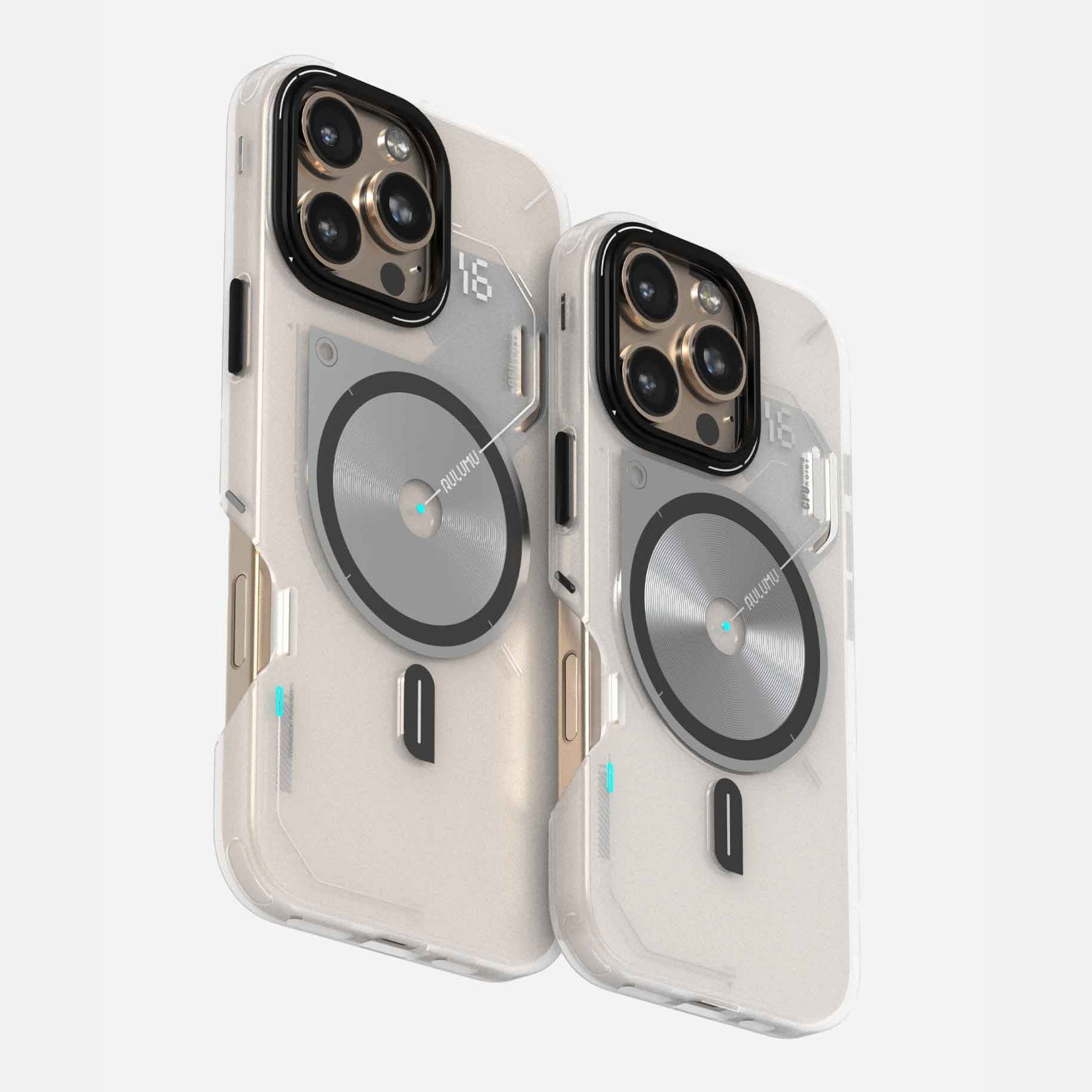 AULUMU Frosted Case for iPhone 16 Pro/Pro Max 系列｜內置高磁力模組，完美支援 MagSafe 配件與無線充電