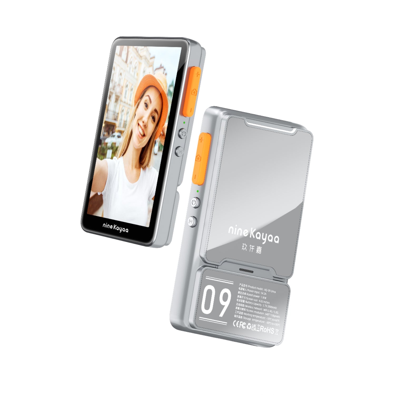 NINEKAYAA XQ9Ultra 自拍屏 - 屏鏡雙看（魔鏡概念）展示