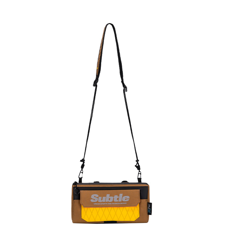 SUBTLE SIKE-T Dual Use Crossbody Bag 車頭兩用斜挎包 - 棕黃色設計